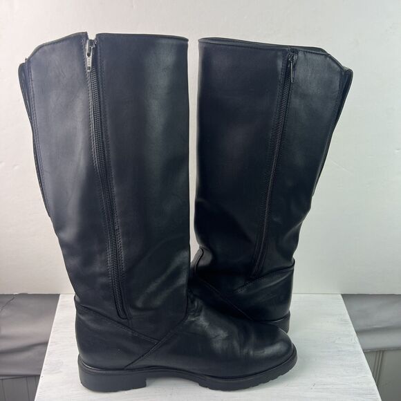 Blondo Canada Black Leather Waterproof Riding Boots Side Zip Size 9 Wide… - Picture 9 of 15
